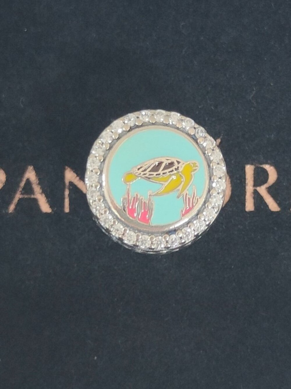 Pandora Saint Thomas Sea Turtle Charm Bead S925 Silver with box